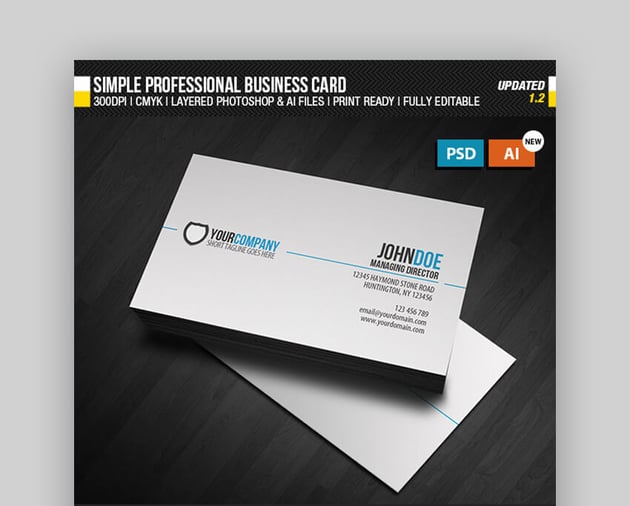 24 Business Card Templates Illustrator, InDesign)
